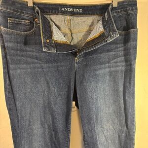 Lands End, 16w, cropped, straight leg jeans, EUC